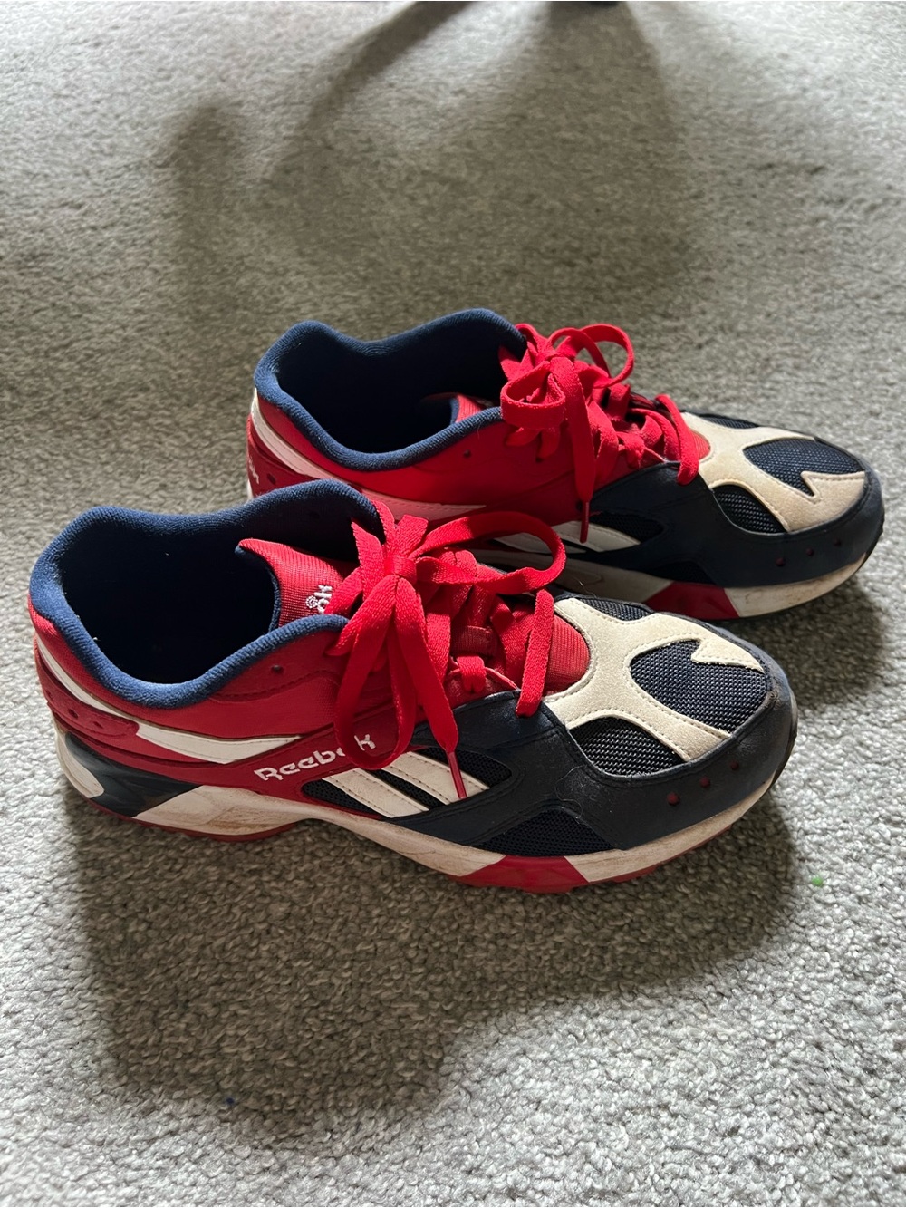Reebok USA Red, White, and Blue Athletic Sneakers